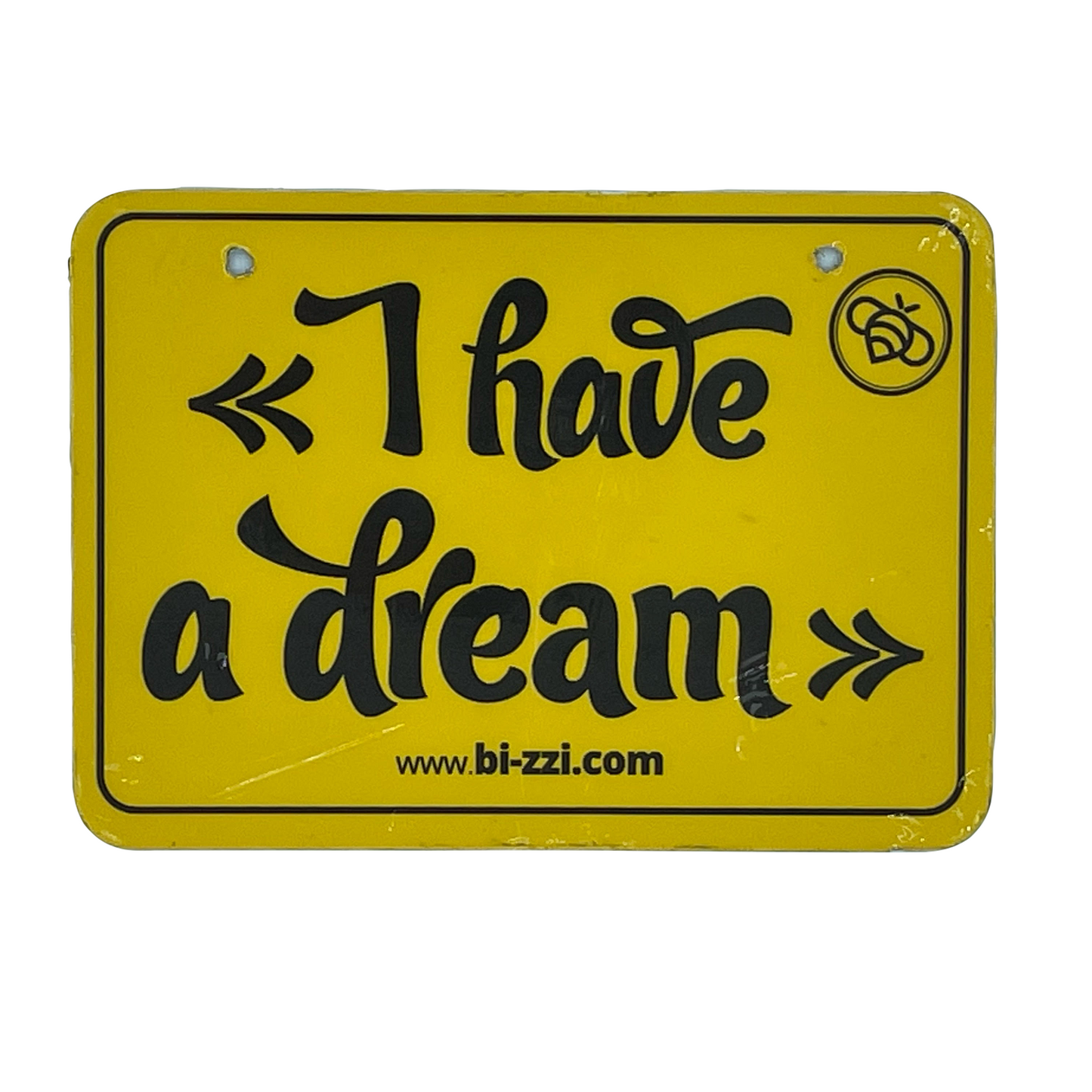 Matrícula-vintage-para-bicicleta-I-have-a-dream