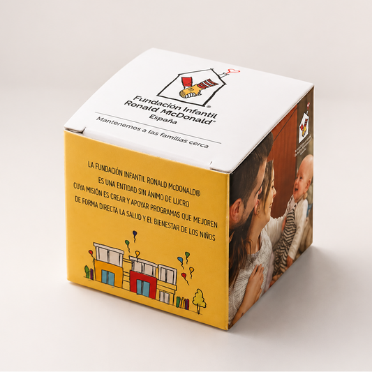 Cajita solidaria para eventos