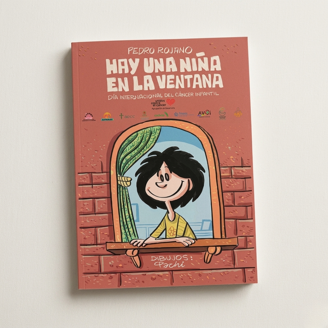 Cuento para colorear Hay una niña en la ventana