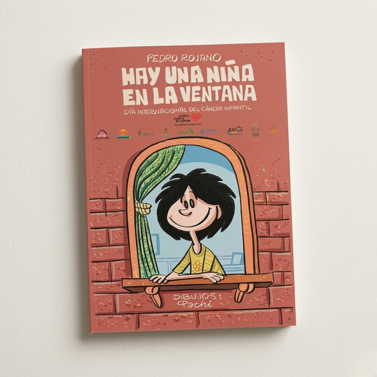 Cuento para colorear Hay una niña en la ventana