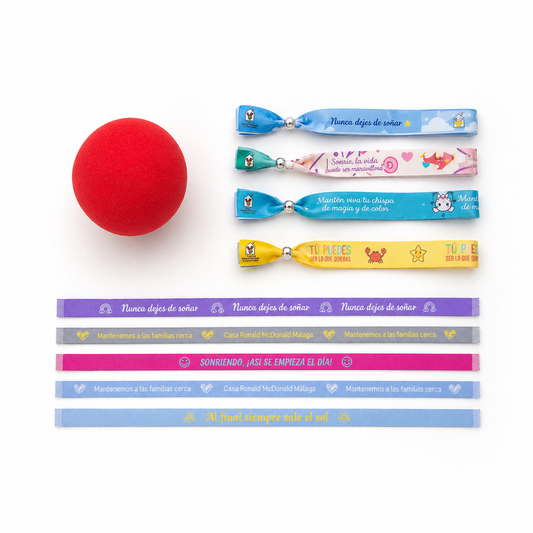 Pack regalo solidario - 2 regalos: Nariz + Pulsera de Tela