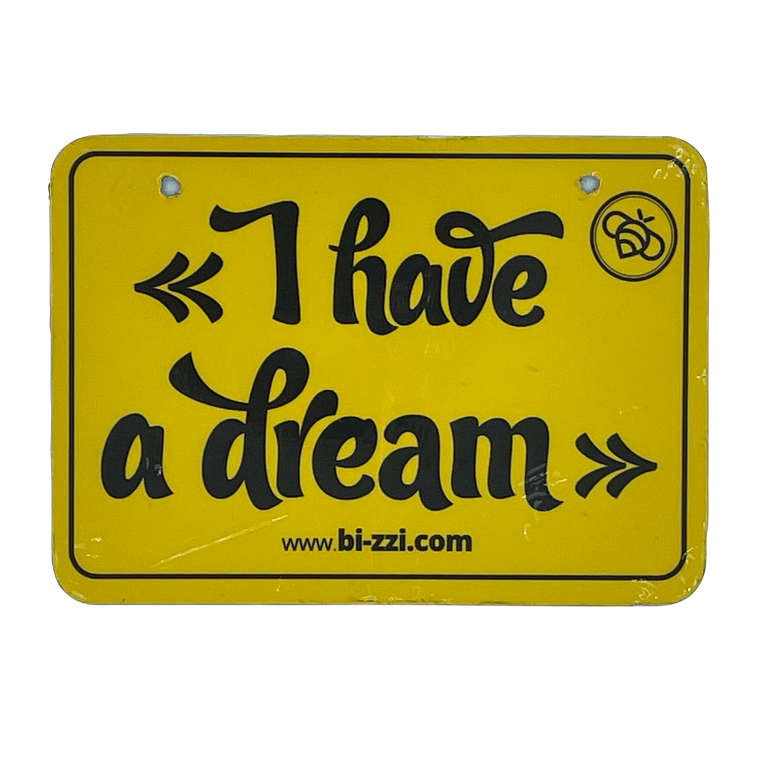 Matrícula-vintage-para-bicicleta-I-have-a-dream